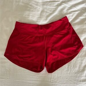 Lululemon Red Athletic Shorts